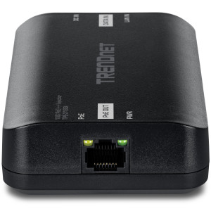 TRENDnet TPE-318GI 10 Gigabit PoE++ Injector, 90W power, magnetic wall mount, 54V DC Power adapter 